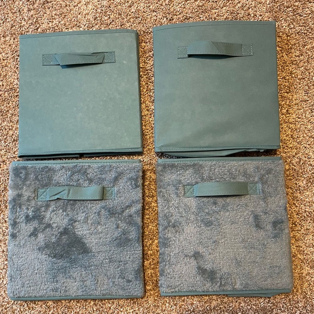Collapsible Cube Fabric Storage Bins